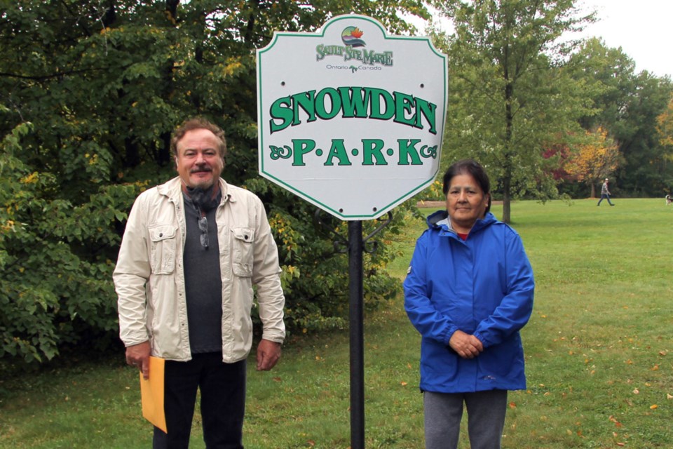 Ken Crossman, left, says the drowning of his brother in present-day Snowdon Park in 1960 shattered his family. Former Shingwauk Residential School student Ellen Pine, right, helped rescue Crossman's brother, Robert, in the same incident. 