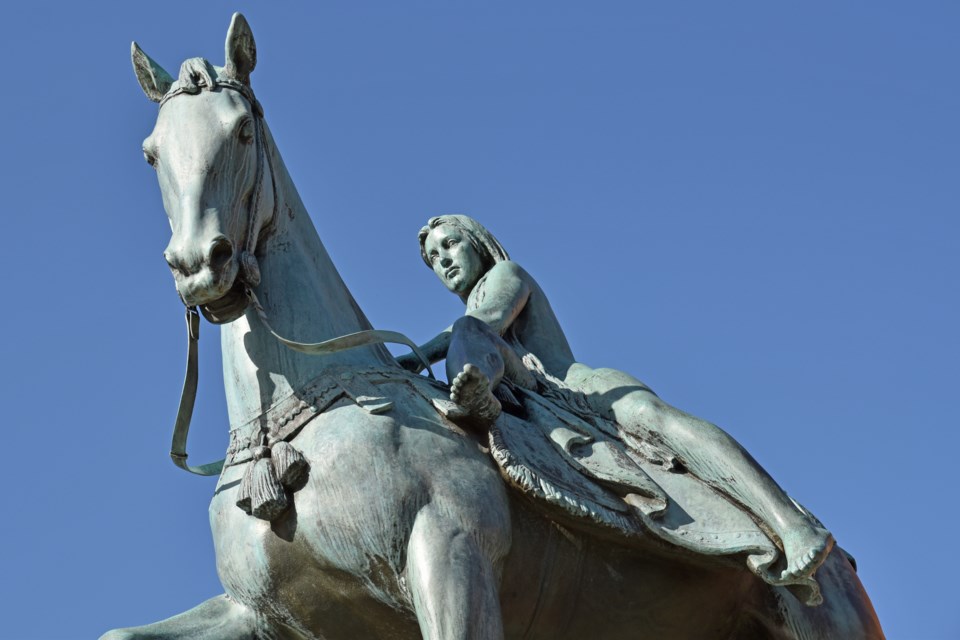 Lady Godiva's legendary horseback ride through the streets of Coventry, England was said to be a property-tax protest