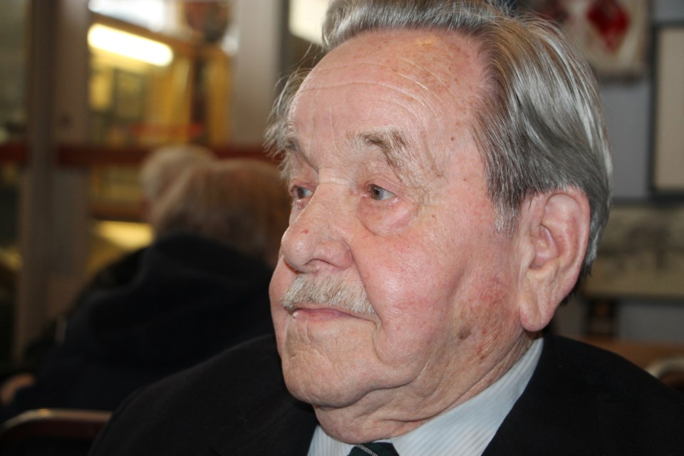 Laurie MacKenzie served on HMCS Sault Ste. Marie in World War II. Darren Taylor/SooToday