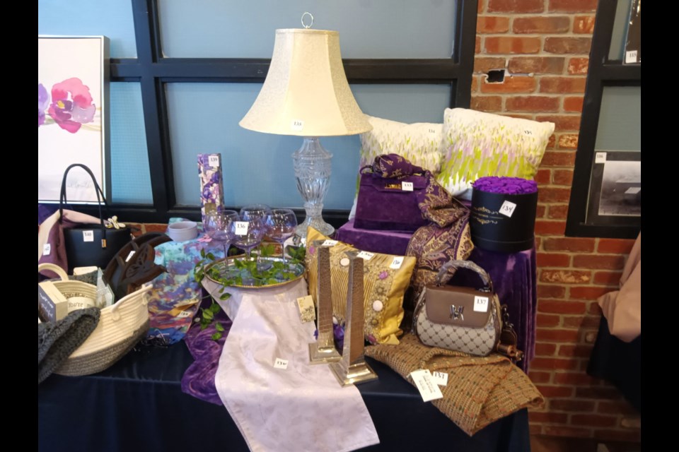 Donated items available for purchase at a TAAG silent auction being held at The Tech Complex located at 130 Wellington St. E. from 9 a.m. to 3 p.m. June 21, 2025. 