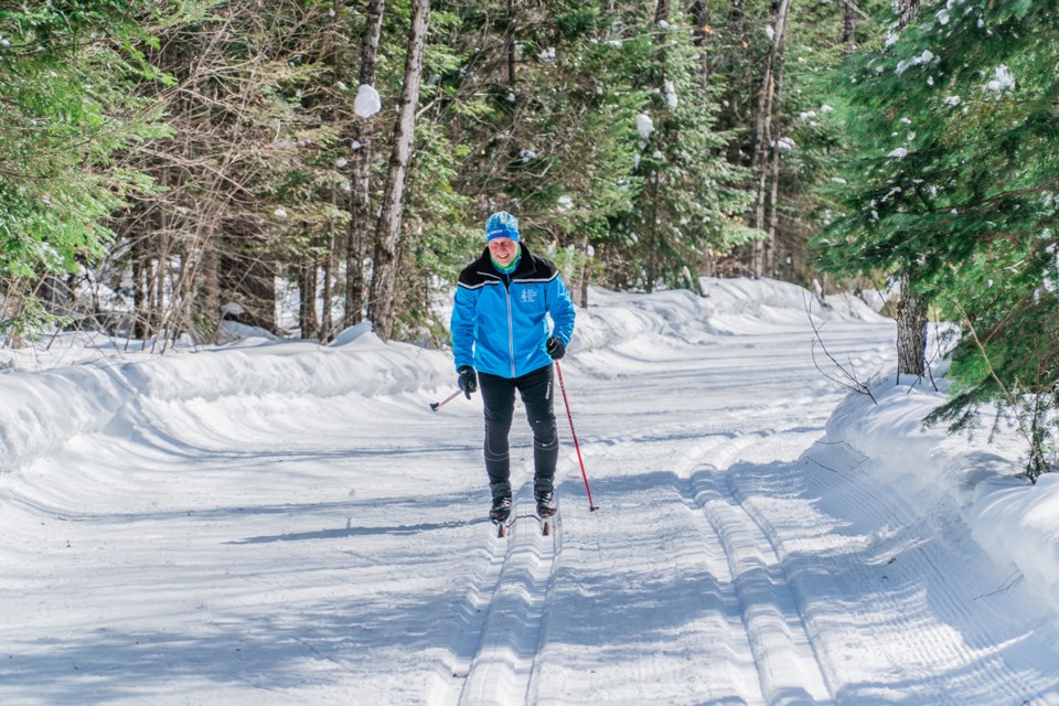 Peter Uhlig, a volunteer adult ski instructor with Soo Finnish Nordic Ski Club, says skiing is something you can do from childhood to 'a really advanced age'