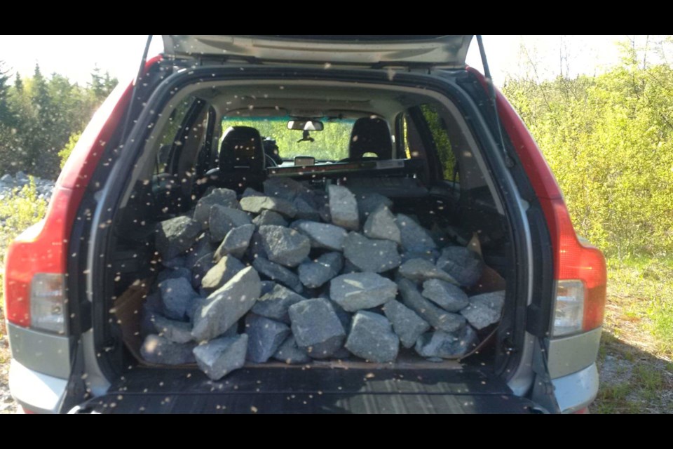 These rocks make great garden stones; you just have to contend with the blackflies. Bill Steer for Village Media
