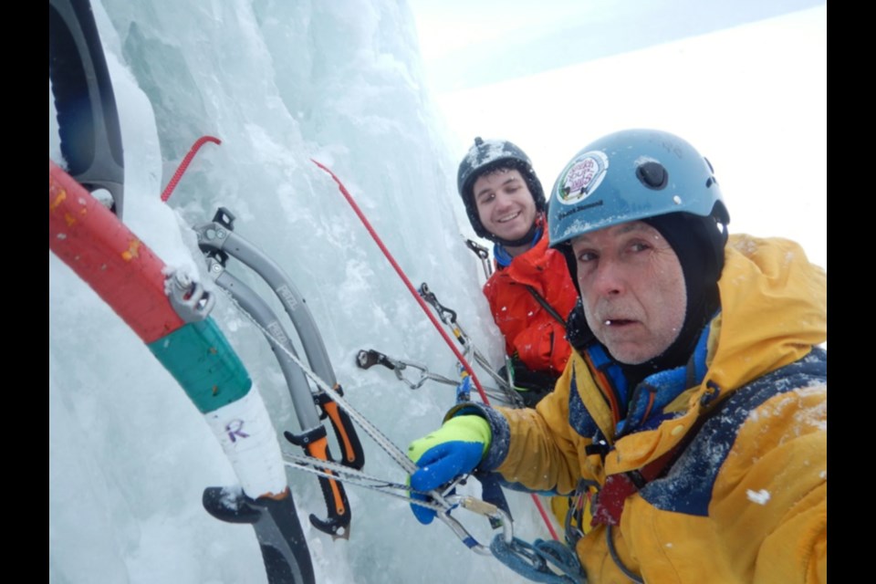 Shaun Parent has been leading ice climbing groups in Algoma for decades. Photo supplied