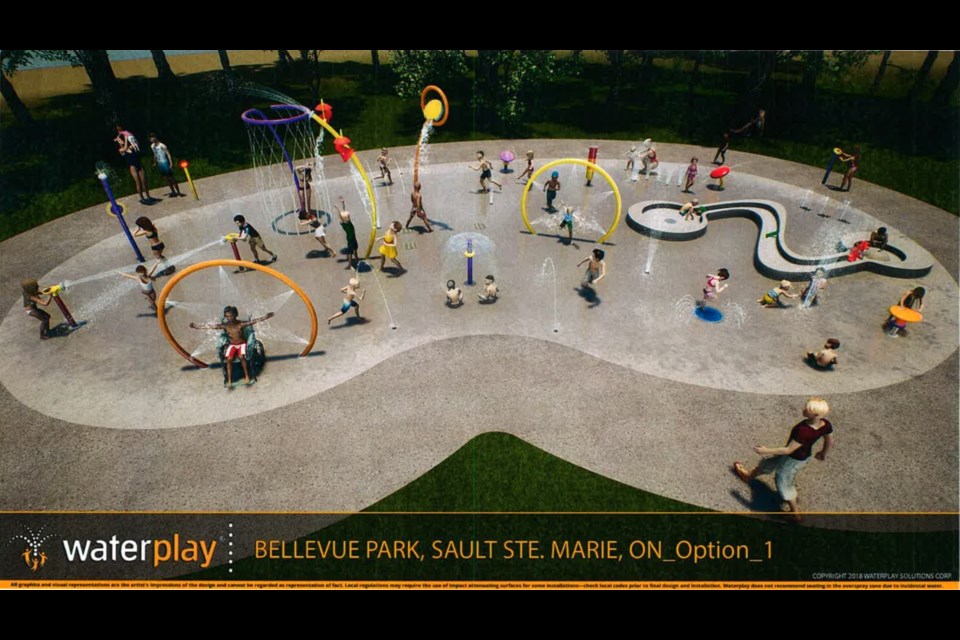 Bellevue Park splash pad is designed to meet requirements of Accessibility for Ontarians with Disabilities, with all disabilities defined in the Ontario Human Rights Code taken into consideration