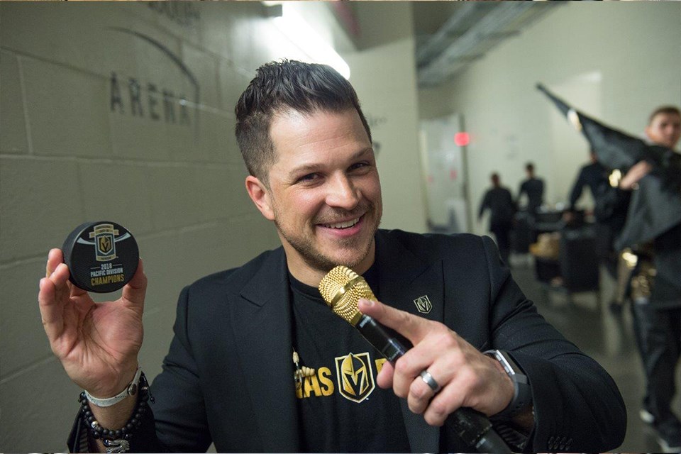 Mark Shunock is the in-game host for the Las Vegas Golden Knights. Photo supplied