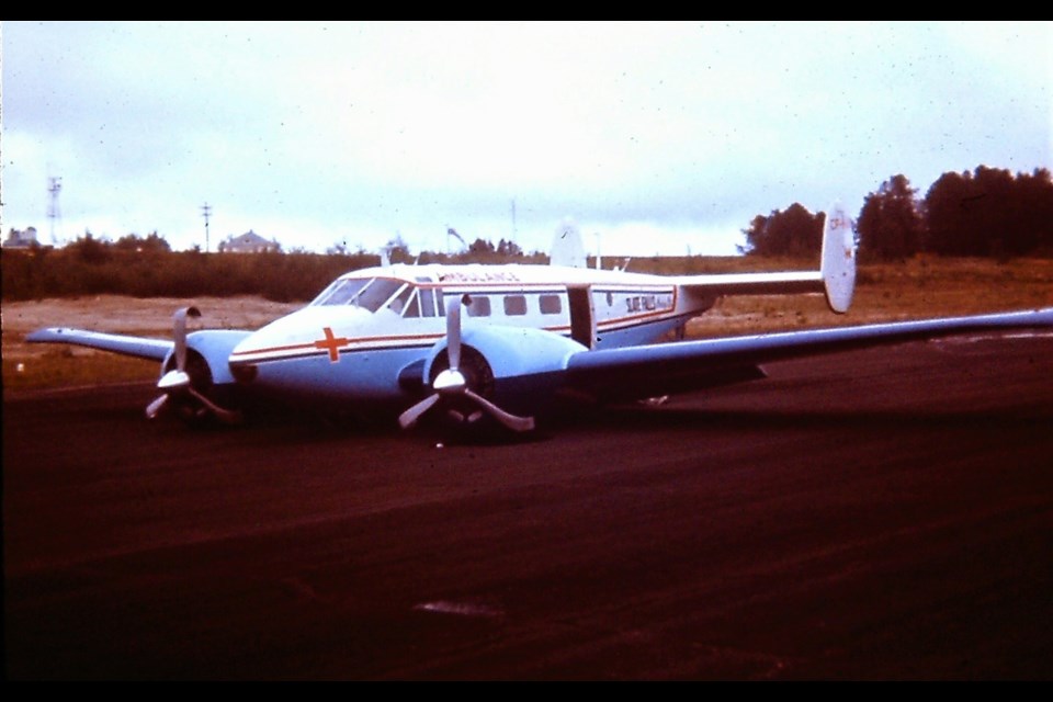 Dr. Gene Turgeon survived the crash landing of this aircraft in Sioux Lookout while serving patients as a fly-in doctor in remote northern Ontario communities in 1975.              