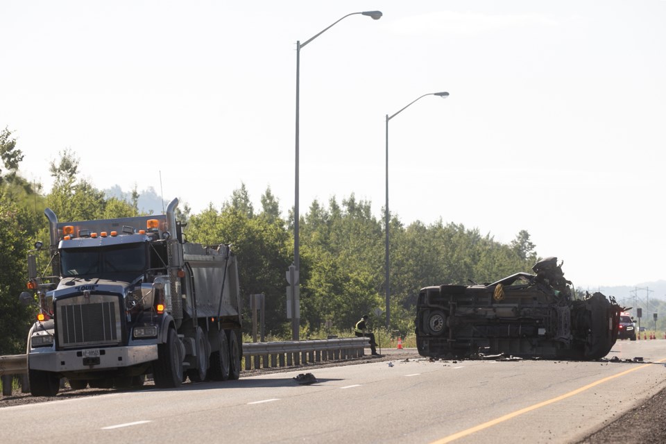 The driver of a dump truck who was charged in a serious collision last week is the same man who was charged in the death of a pedestrian after she was struck by a dump truck on Second Line.