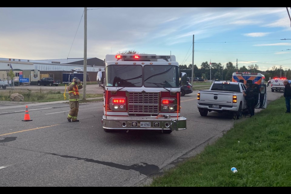 First responders attended to a traffic incident near Korah Collegiate Thursday morning.