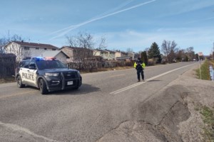 Queen St. East closed due to a collision