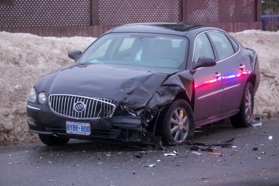 Cars were badly damaged in crash on McNabb Street on Friday, Dec. 30, 2022.