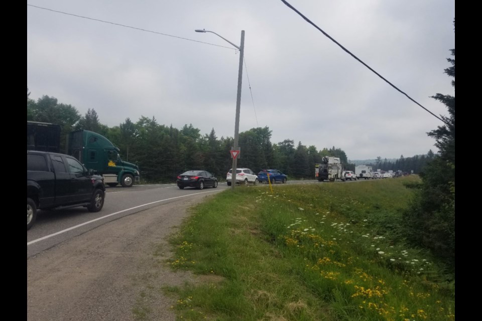 Collision at Sixth Line and Highway 17 North on July 28, 2021.