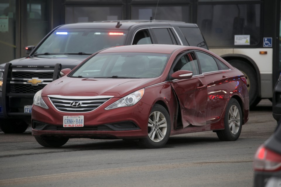 Police responded to a late-afternoon crash on Great Northern Road on March 24, 2022.