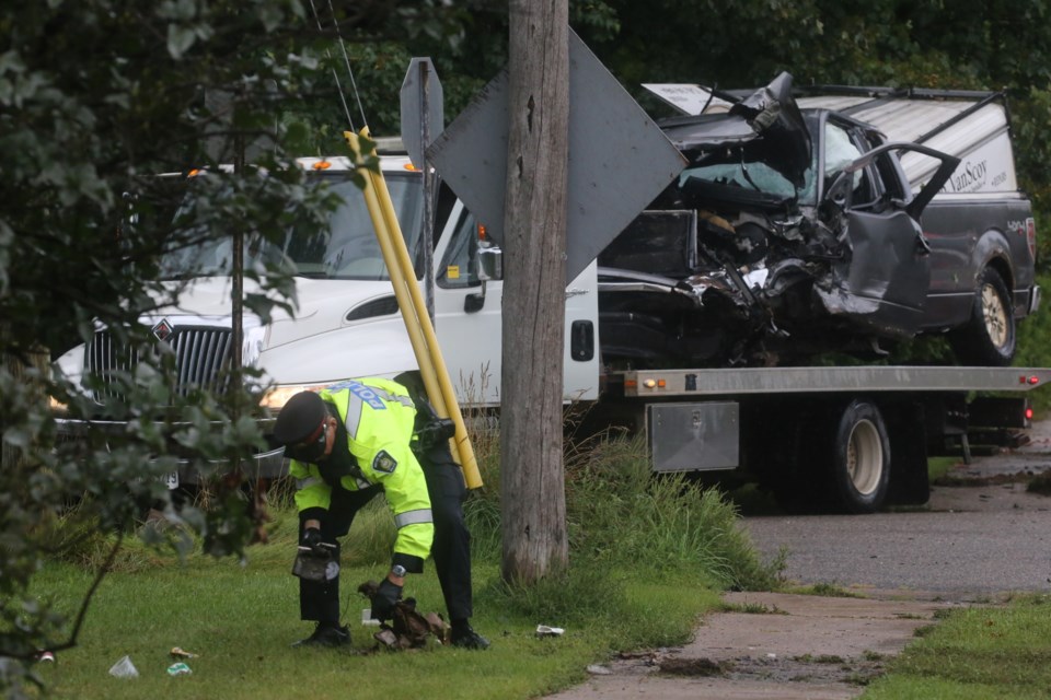 Multiple vehicles were involved in a crash near the intersection of Wallace Terrace and South Eden on Sept. 6, 2023.