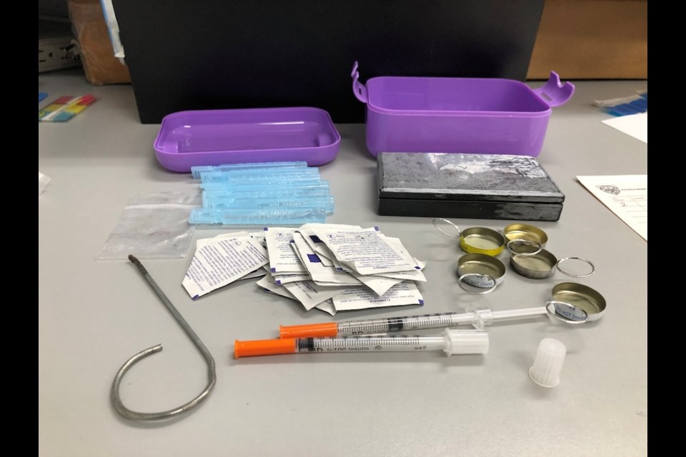 Anishinabek Police Service seized suspected methamphetamine and various drug paraphernalia during a traffic stop In Garden River First Nation on Sept. 15, 2021 