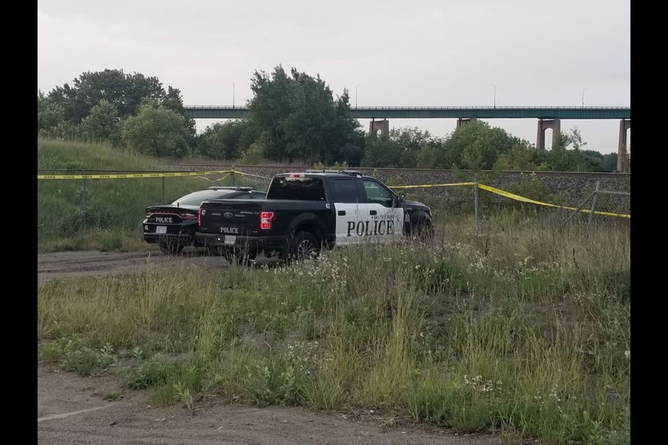 Police investigate after a woman was found dead in the Portage Lane, West Street area on June 14, 2021