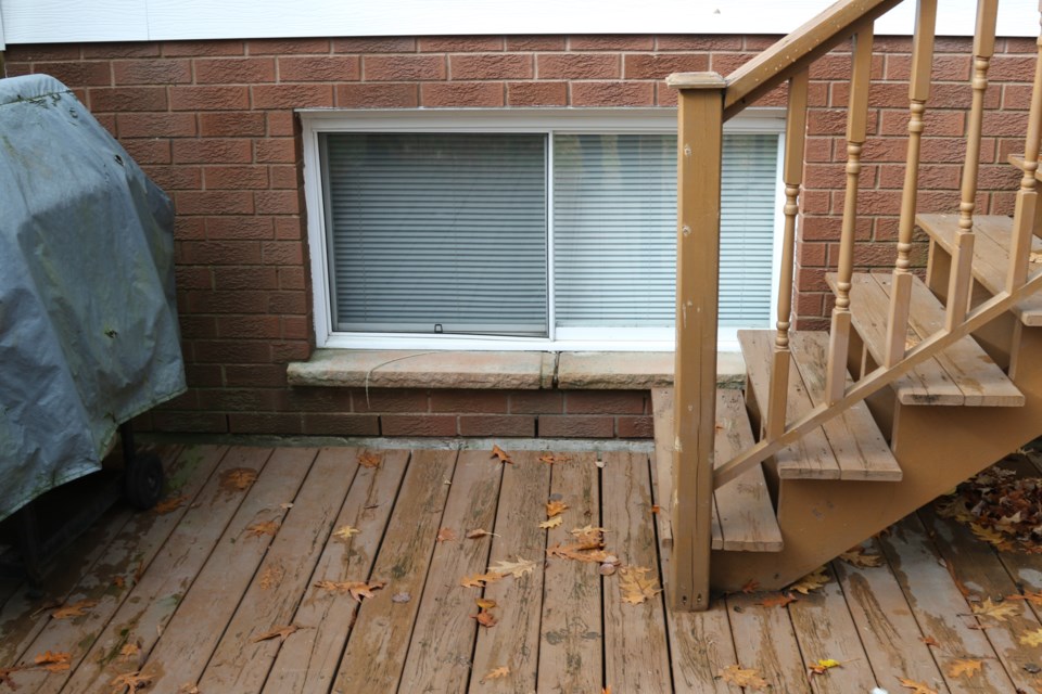 On Saturday morning, October 28,  a man entered a 20-year-old university student's bedroom window, stood over her bed, and smoked before taking off after the woman screamed. The window faced the young woman's backyard and looked very similar to this window (which is on a different home on the same block).  Jeff Klassen/SooToday