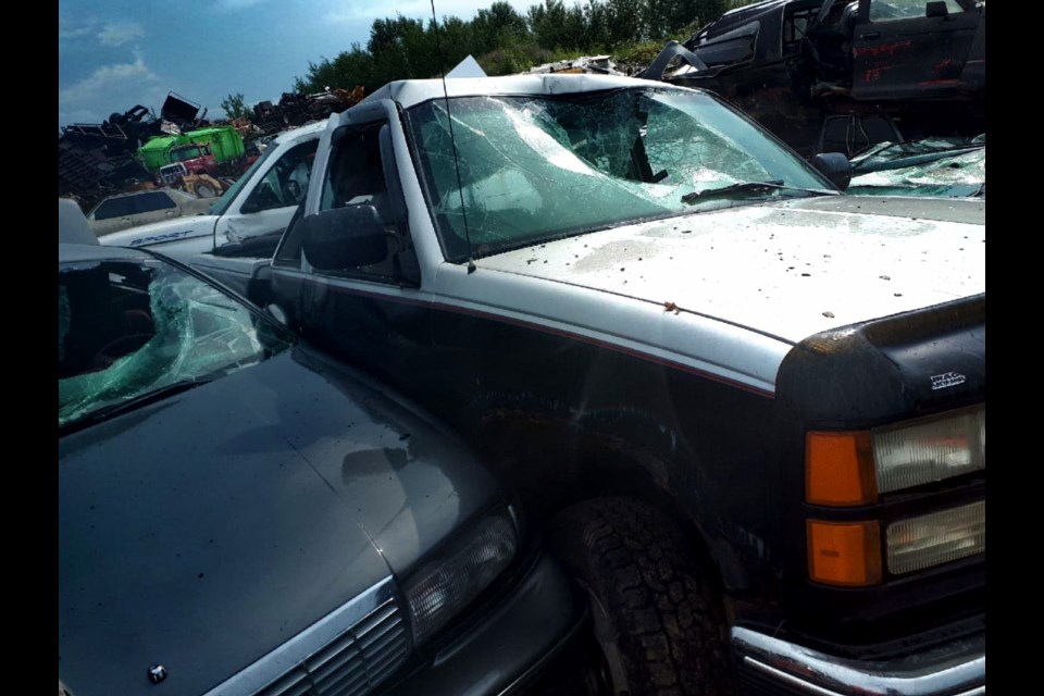 Tristyn Berto says the truck that's been in his family since 1994 was stolen and sold for scrap. He says the truck was sold to a scrap yard without the ownership or keys. Photo supplied by Tristyn Berto