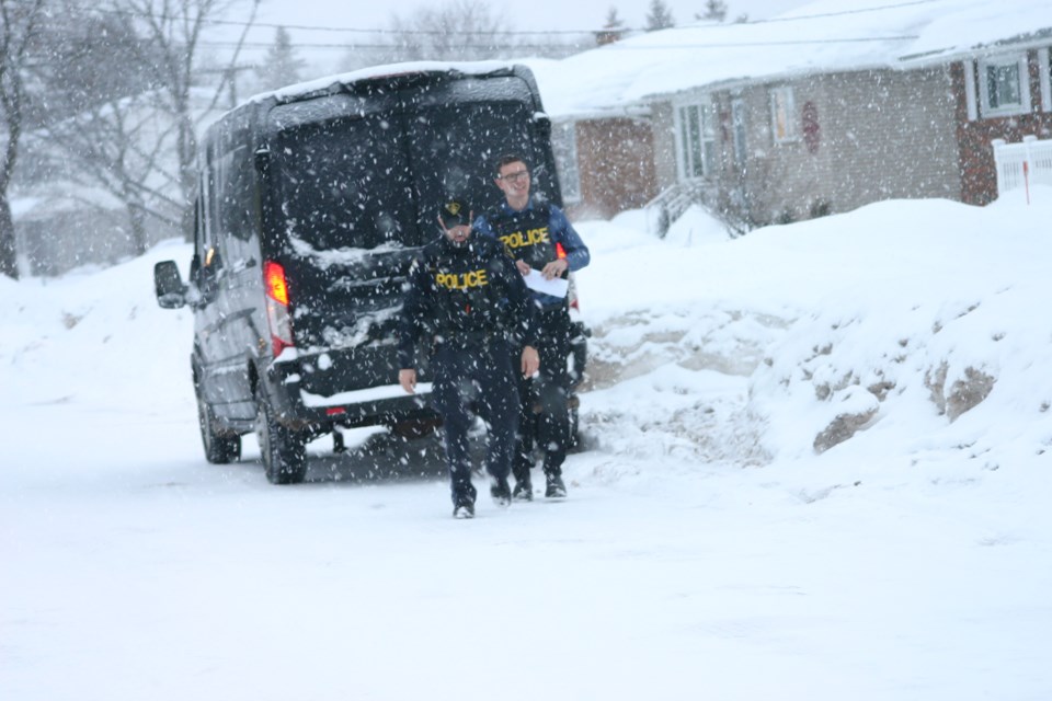 This arrest is involved with the search warrant police executed at a residence on Rossmore Road in December.