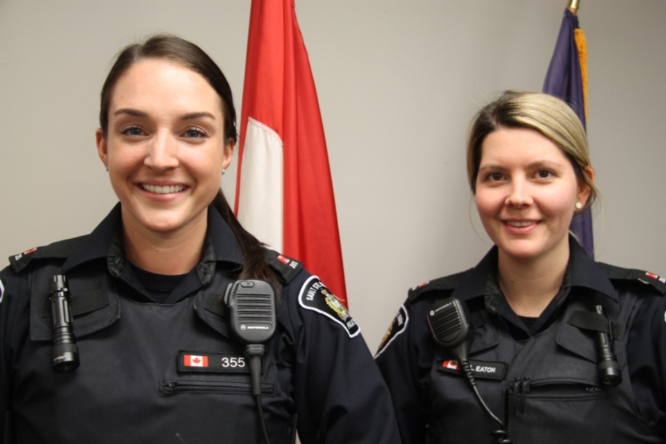 20171203-Sault Police Service Constables Kaitlin Morin and Lindsey Eaton-DT