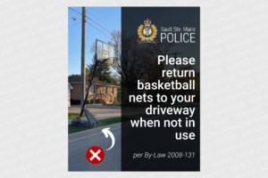 Basketball hoops causing problems for school bus drivers: police