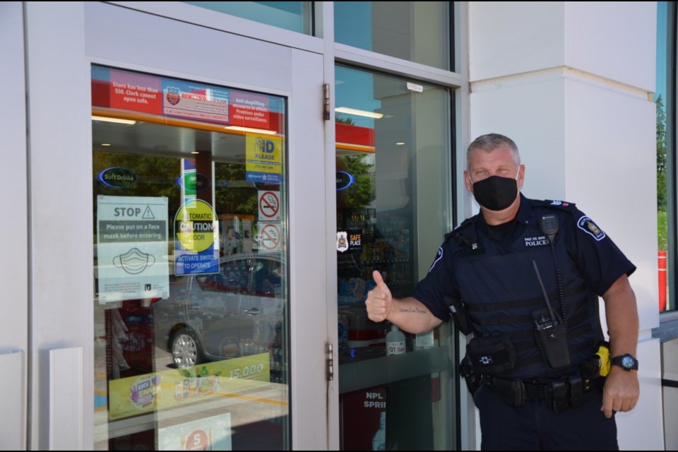 Safe Place decals on all nine local Circle K locations. Photo supplied by the Sault Ste. Marie Police Service