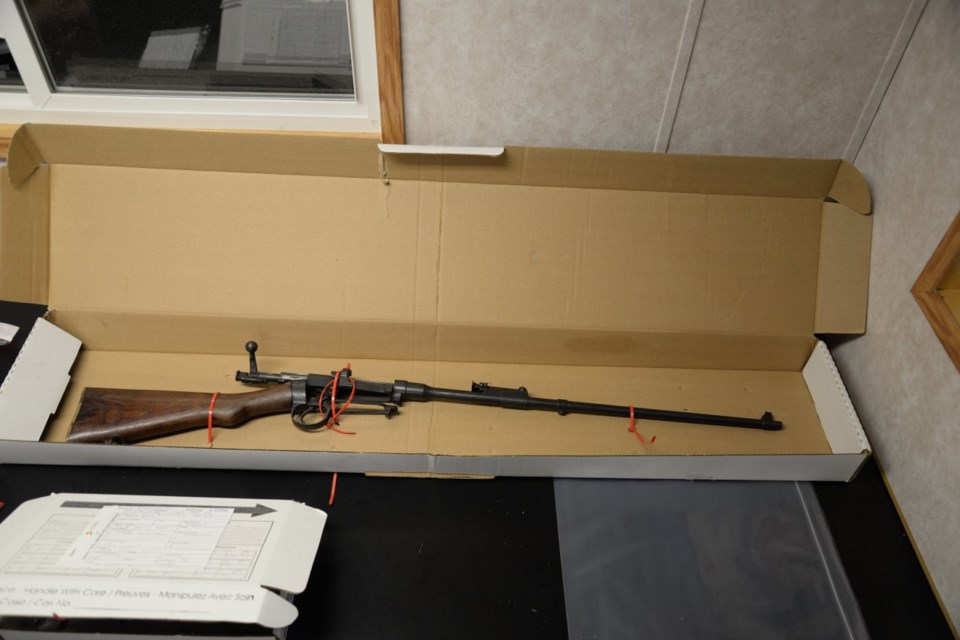 Rifle seized. Photo supplied by the Sault Ste. Marie Police Service