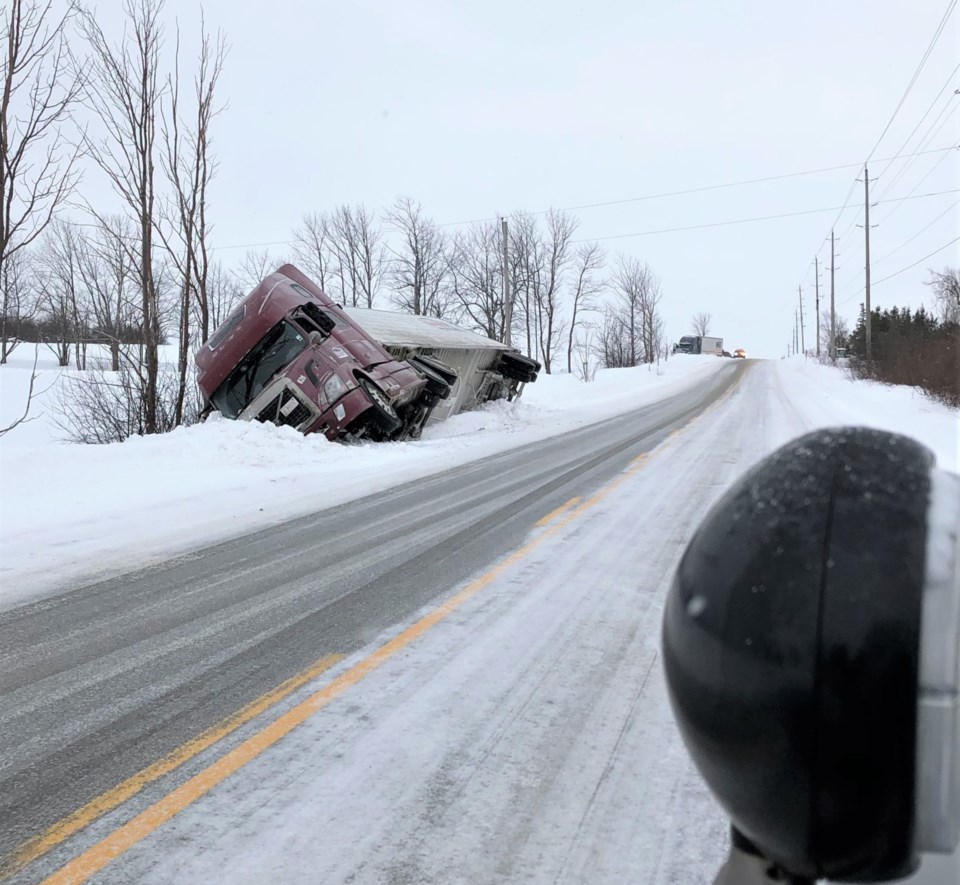 trucks in ditch (1)