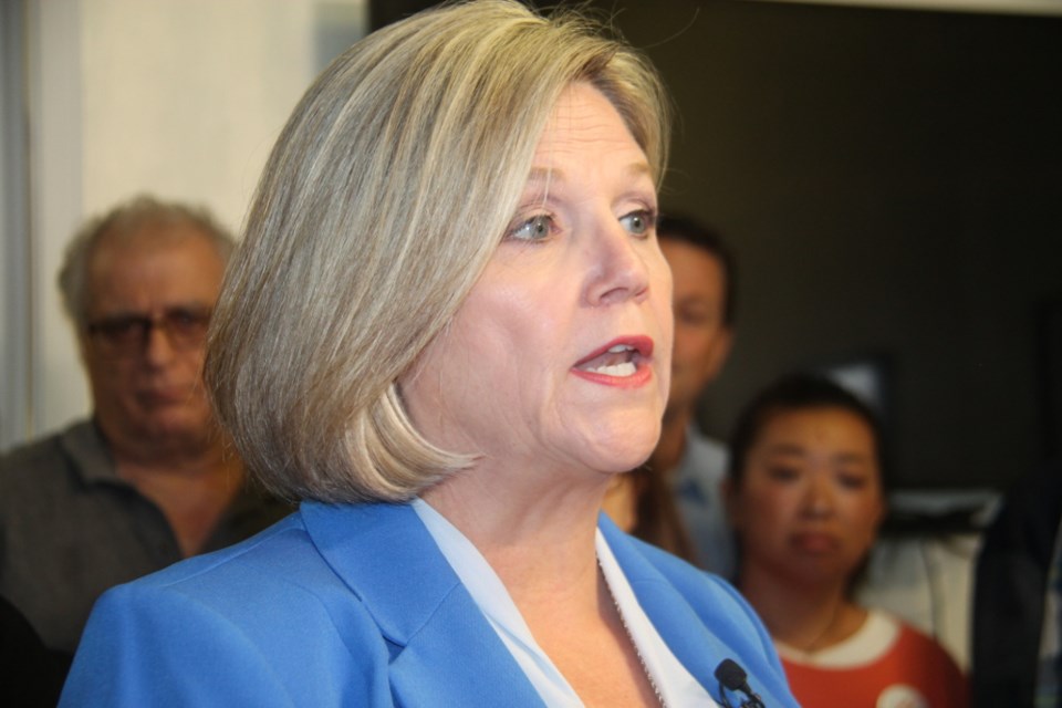 Ontario NDP leader Andrea Horwath made a provincial election campaign stop in Sault Ste. Marie, promising more long-term care beds for the community, May 19, 2018. Darren Taylor/SooToday