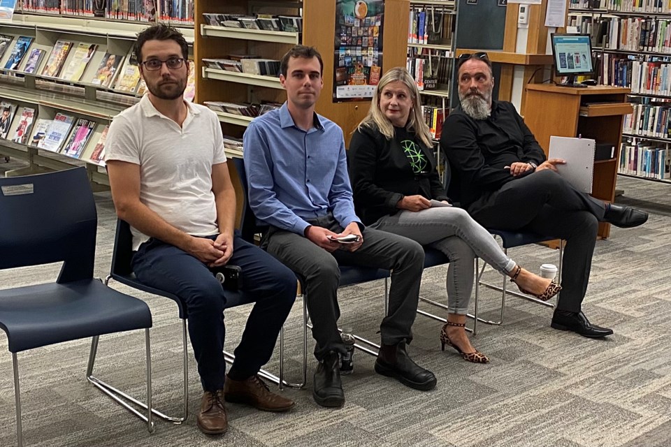 Ward 2 candidates (left to right): Luke Dufour, Nick Armstrong, Lisa Vezeau-Allen, Dennis Murphy