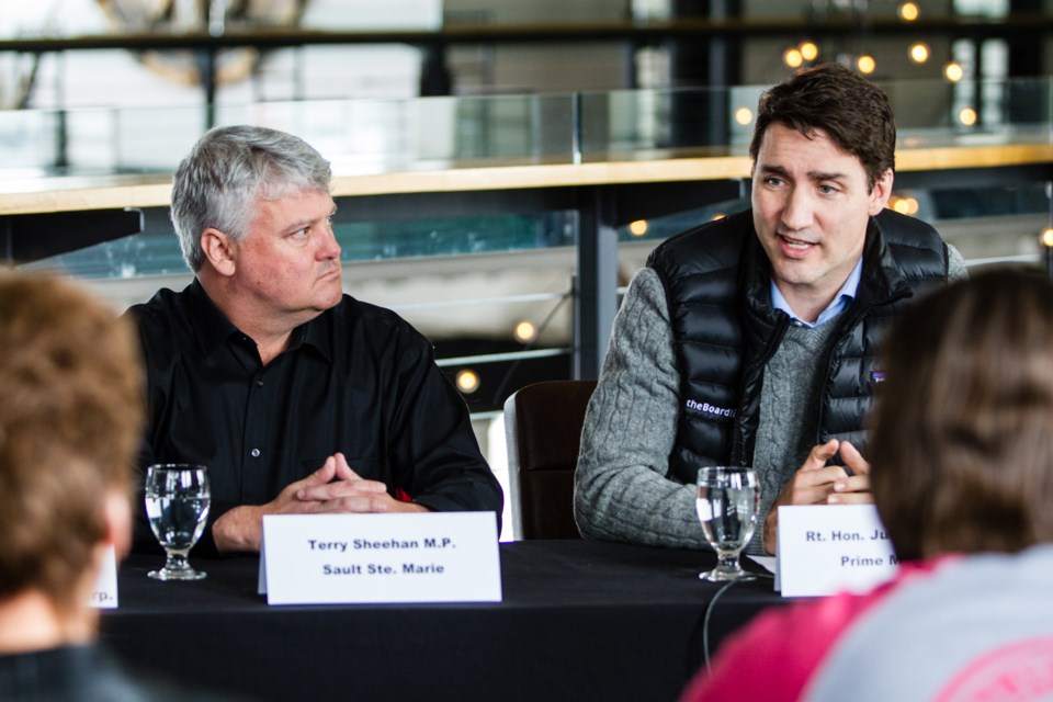 Prime Minister Justin Trudeau met with steel and labour leaders in Sault Ste. Marie for a round table discussion on Wednesday, March 14, 2018. Donna Hopper/SooToday
