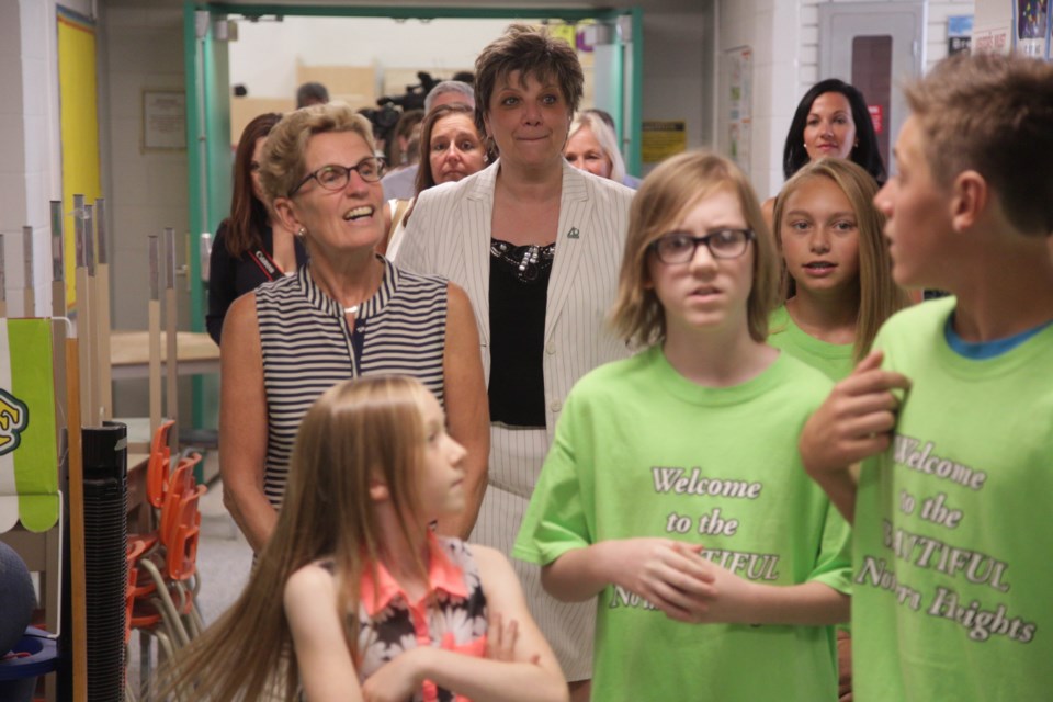 Premier Kathleen Wynne tours Northern Heights Public School on Monday, August 8, 2016. Kenneth Armstrong/SooToday