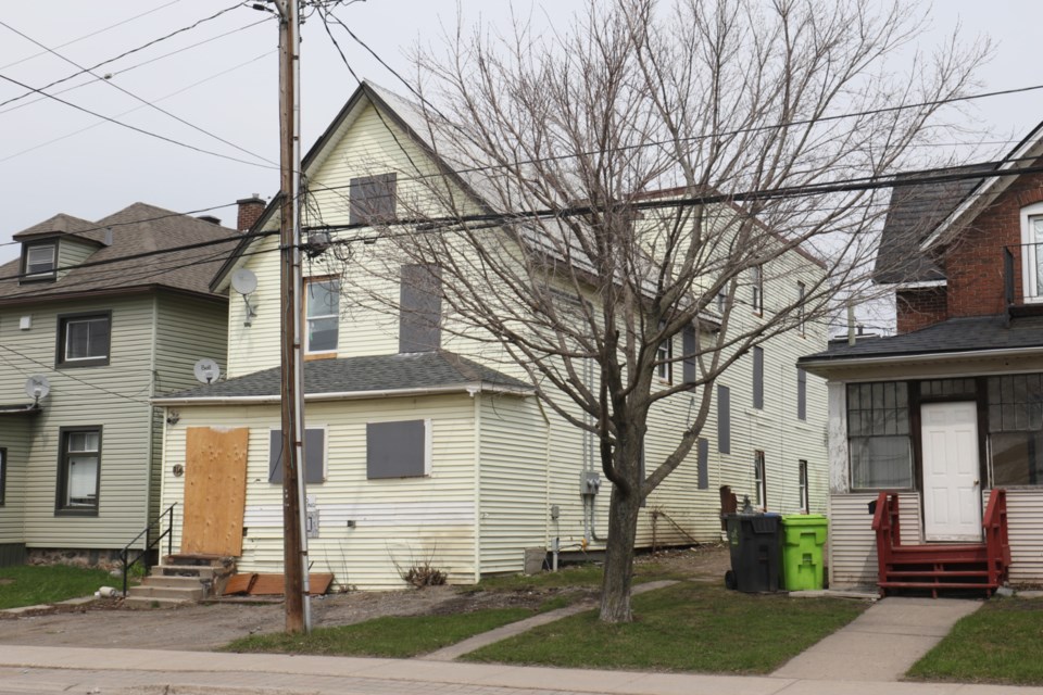 This 15-unit rental property at 314 Albert Street East was the target of more than $120,000 in fines for fire code and building code violations.  