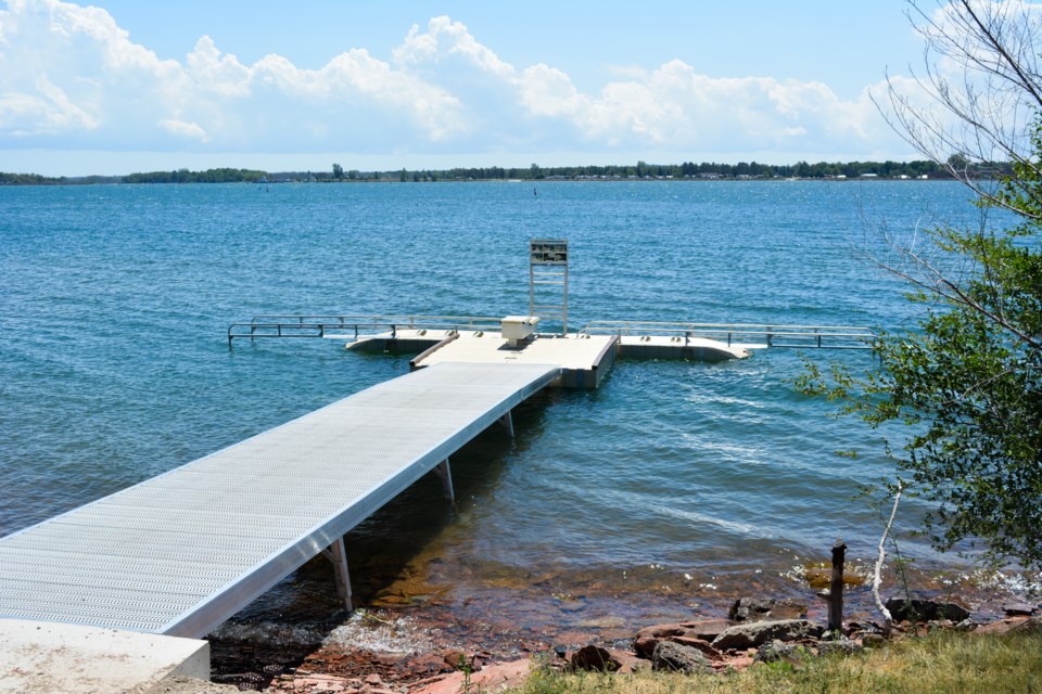 A new kayak and canoe dock has been installed next to the Bellevue Marina. 