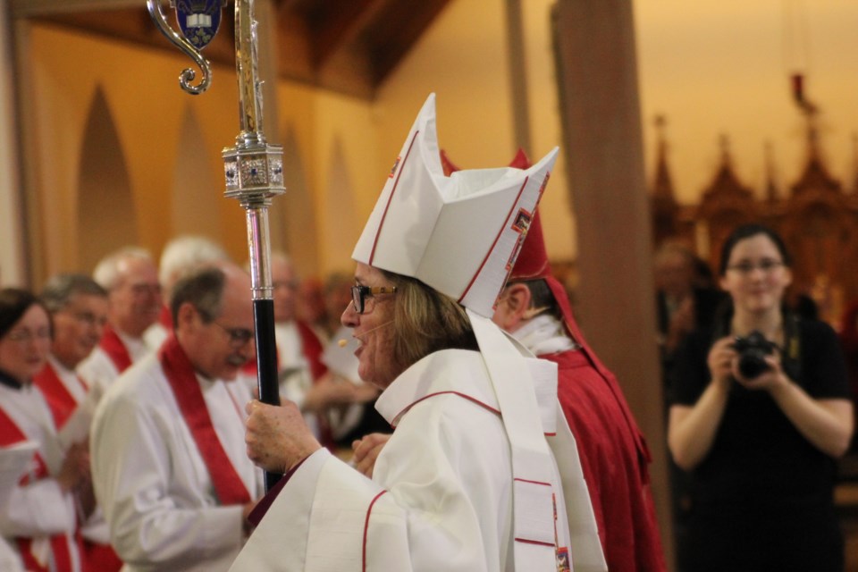 Bishop Anne Germond after her ordination on February 11, 2107 at St. Luke's Cathedral in Sault Ste. Marie. David Helwig/SooToday