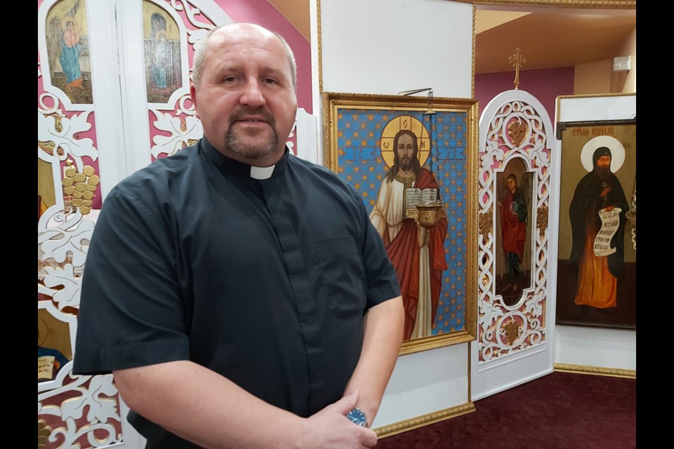 Rev. Jerry Lazoryk is leaving the Sault’s St. Mary’s Ukrainian Catholic Church after 24 years of service to begin new duties in St. Catharines. Darren Taylor/SooToday 