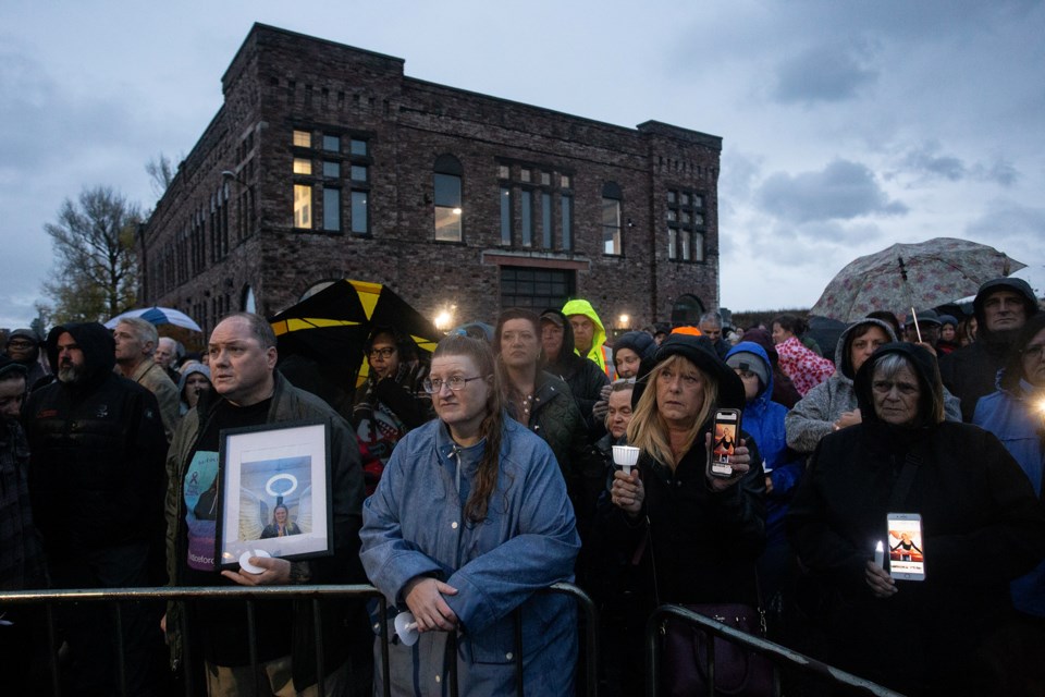 Hundreds attended a candlelight vigil for healing and remembrance held Friday in the courtyard at the Machine Shop. The vigil was organized by MPP Ross Romano and featured numerous local leaders, faith leaders and family of victims as speakers.