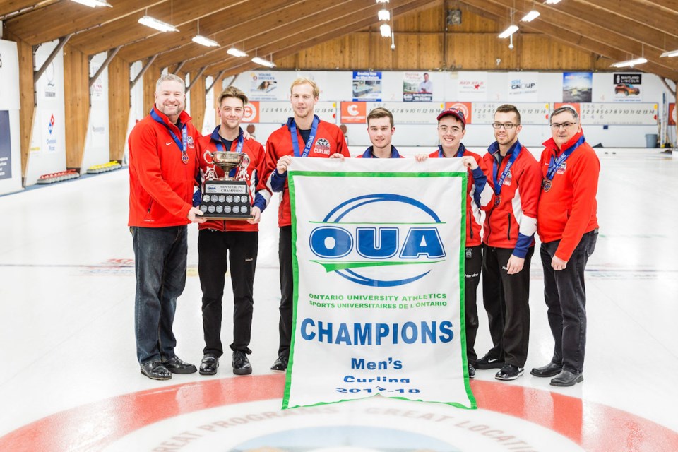 2018-02-19 Brock Badgers OUA Curling Champions