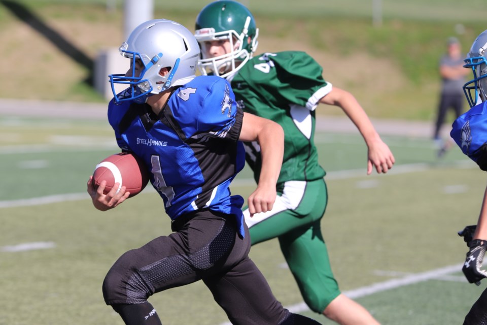 Action from Saturday's junior football game between Superior Heights and White Pines. Brad Coccimiglio/SooToday