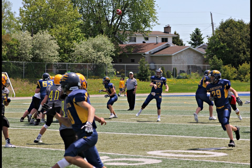 Action from Saturday's Junior Varsity Sabercats game at Superior Heights. Brad Coccimiglio/SooToday