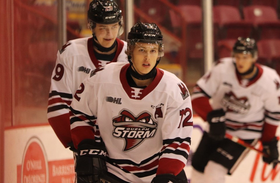 2020-02-07 Guelph Storm Keegan Stevenson BC (1)