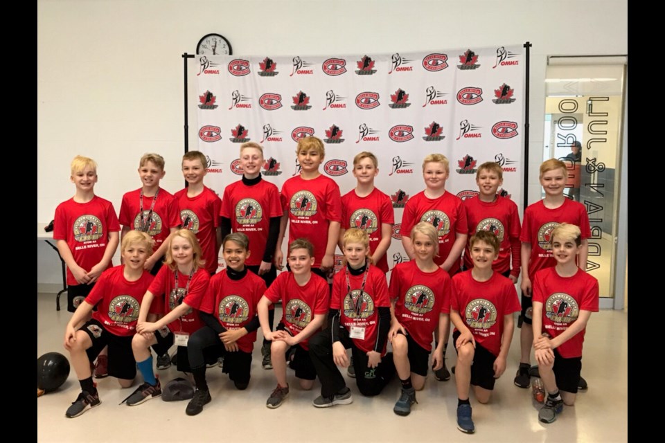 Soo Jr. Greyhounds crowned OHA Atom AA champions. Supplied photo