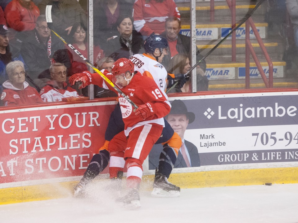 20170323 Flint Firebirds at Soo Greyhounds Game 1 KA 002