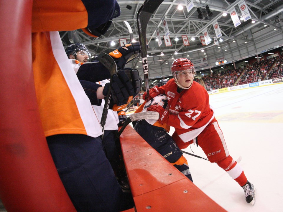 20170323 Flint Firebirds at Soo Greyhounds Game 1 KA 09