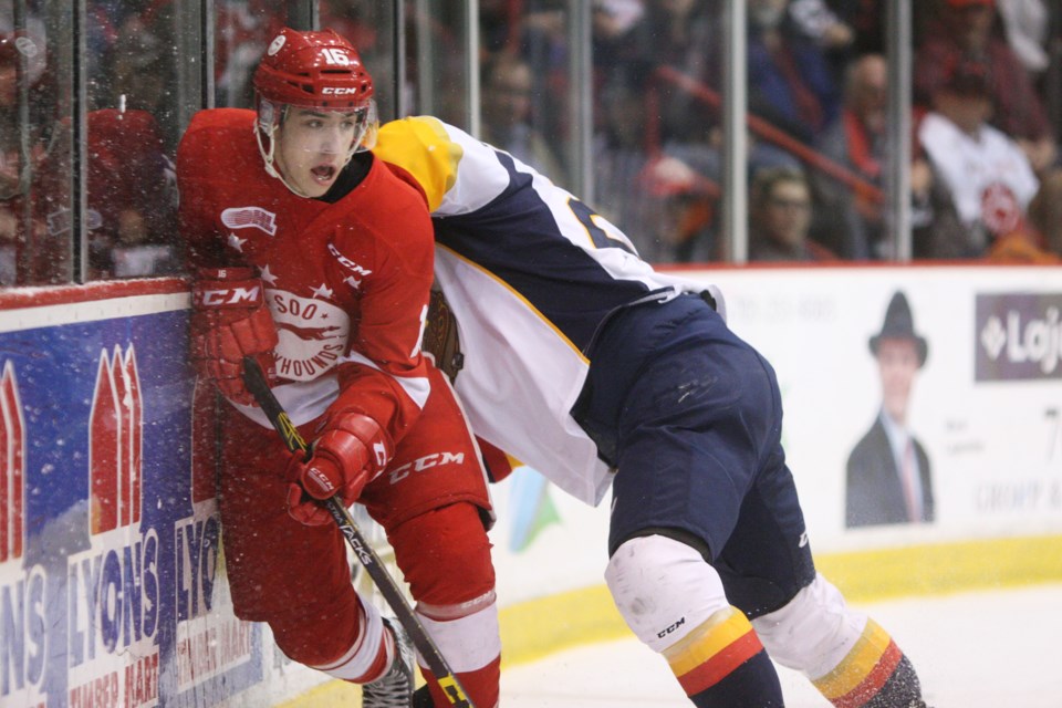 20160413 Erie Otters at Soo Greyhounds Game 4 KA 02