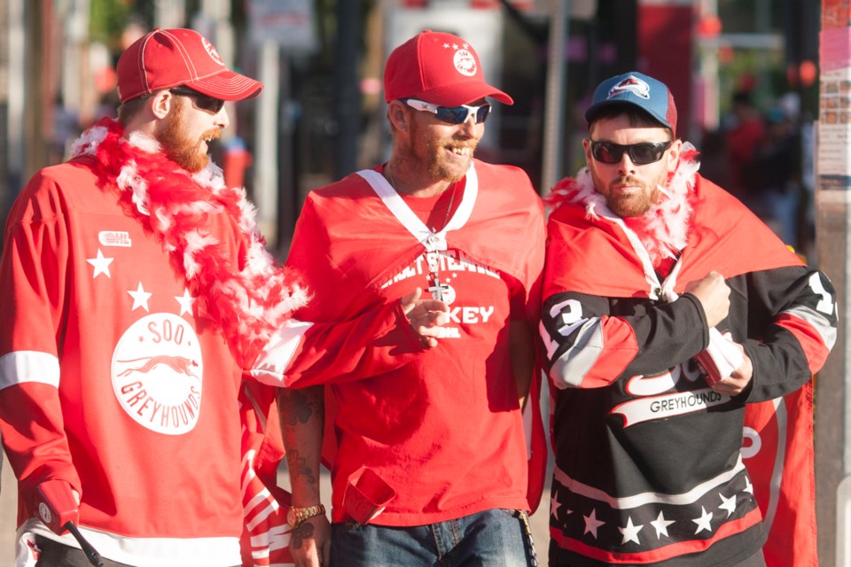 20160923 Windsor Spitfires at Soo Greyhounds Home Opener KA 12