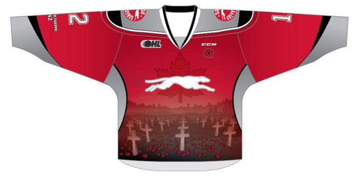 2017-10-26 Hounds Remembrance Day jersey