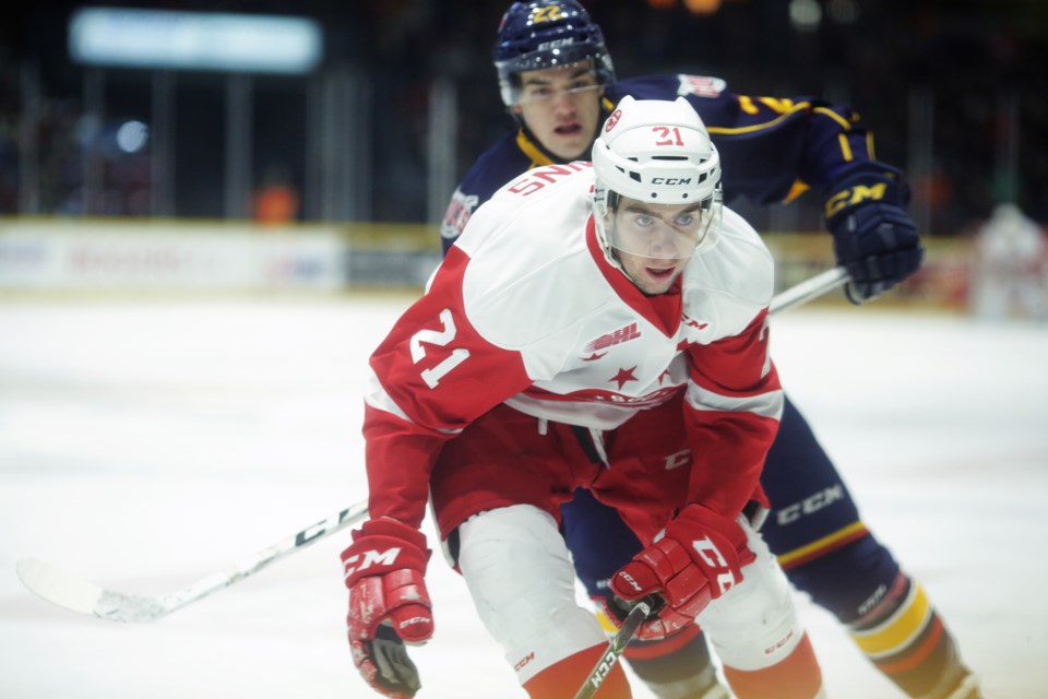 20170107 Soo Greyhounds at Barrie Colts KA 03