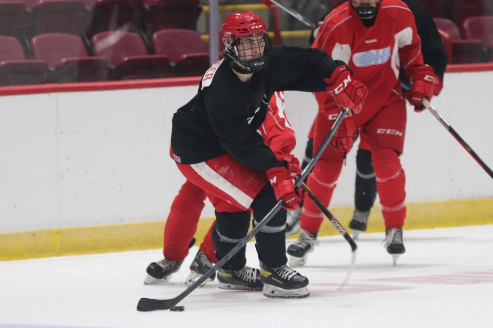 The Soo Greyhounds continued training camp on Sept. 1, 2022 at the GFL Memorial Gardens.