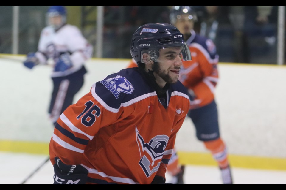 Soo Thunderbirds forward Lucas Theriault. Brad Coccimiglio/SooToday