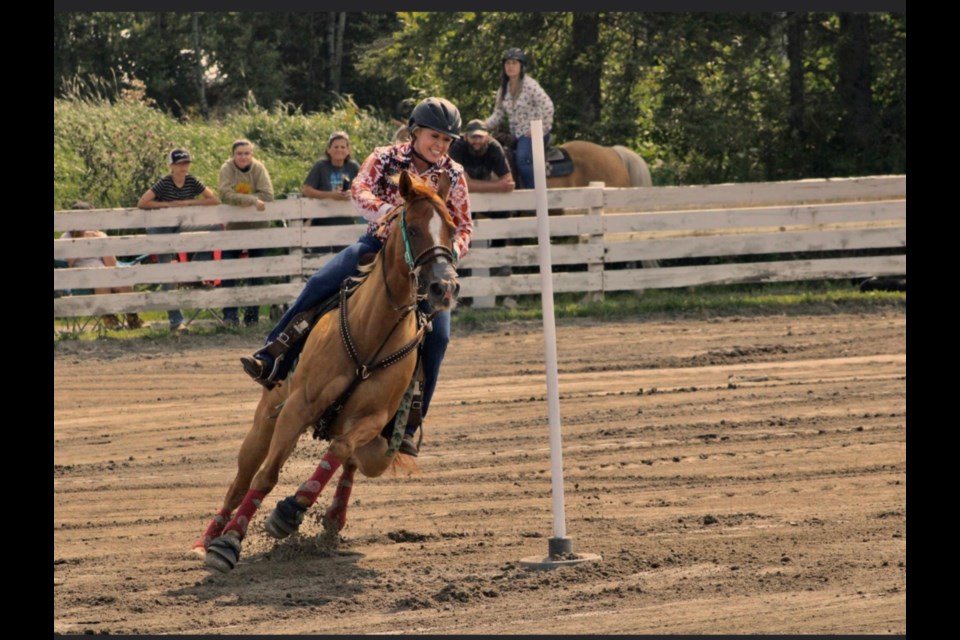 Amanda McGill-Borden and horse Rosie.